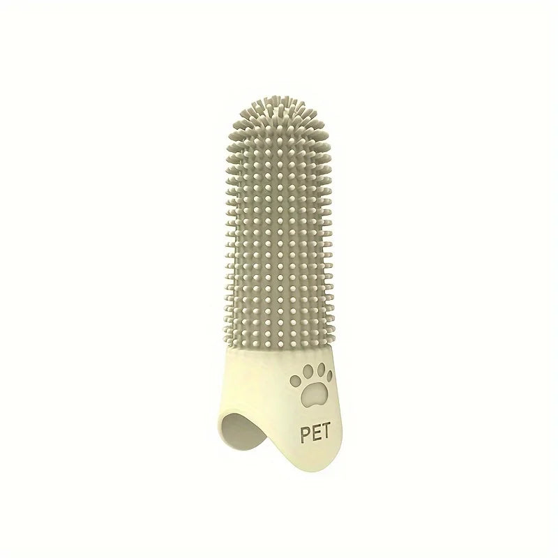 360° Silicone Finger Toothbrush for Dogs & Cats