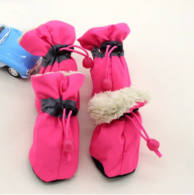 Waterproof Winter Boots for Puppies (4-Pack)