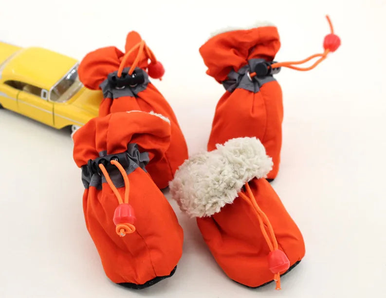 Waterproof Winter Boots for Puppies (4-Pack)