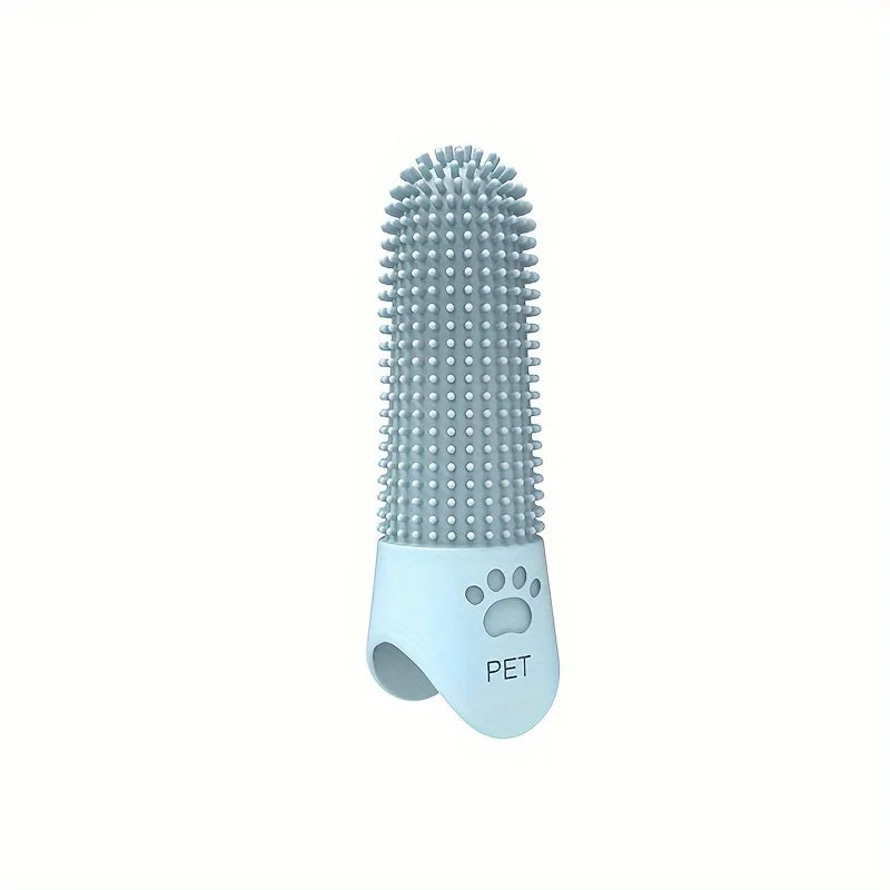 360° Silicone Finger Toothbrush for Dogs & Cats