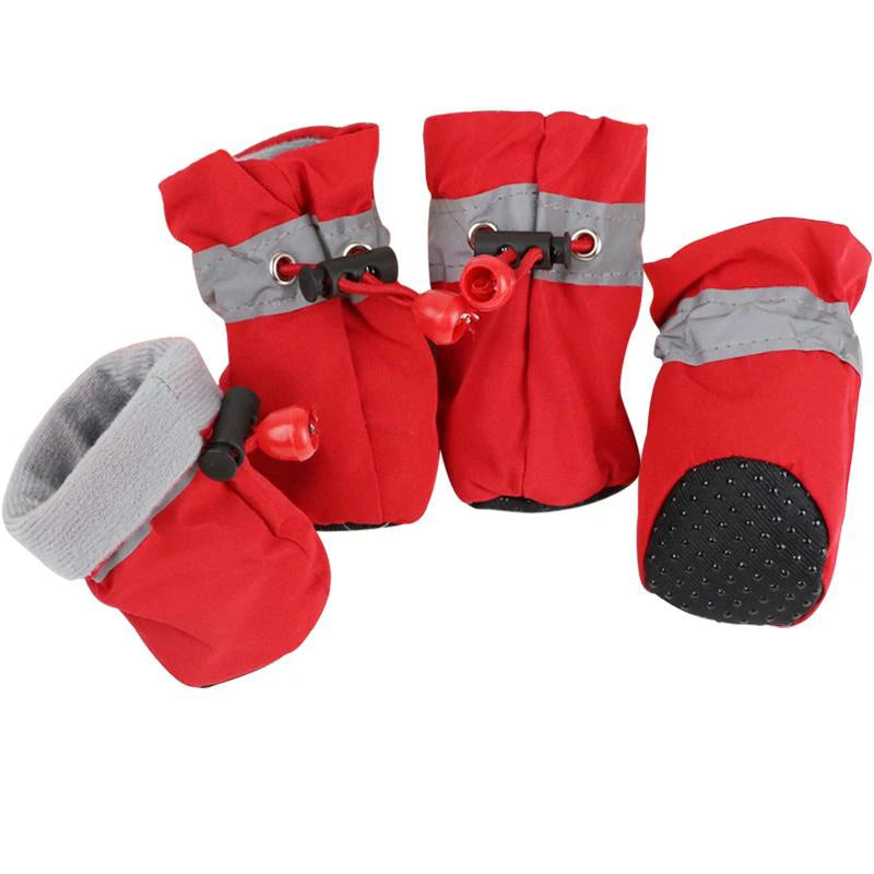 Waterproof Winter Boots for Puppies (4-Pack)