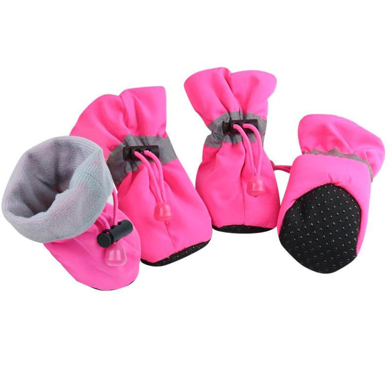 Waterproof Winter Boots for Puppies (4-Pack)