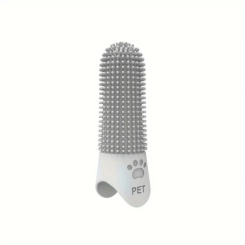 360° Silicone Finger Toothbrush for Dogs & Cats