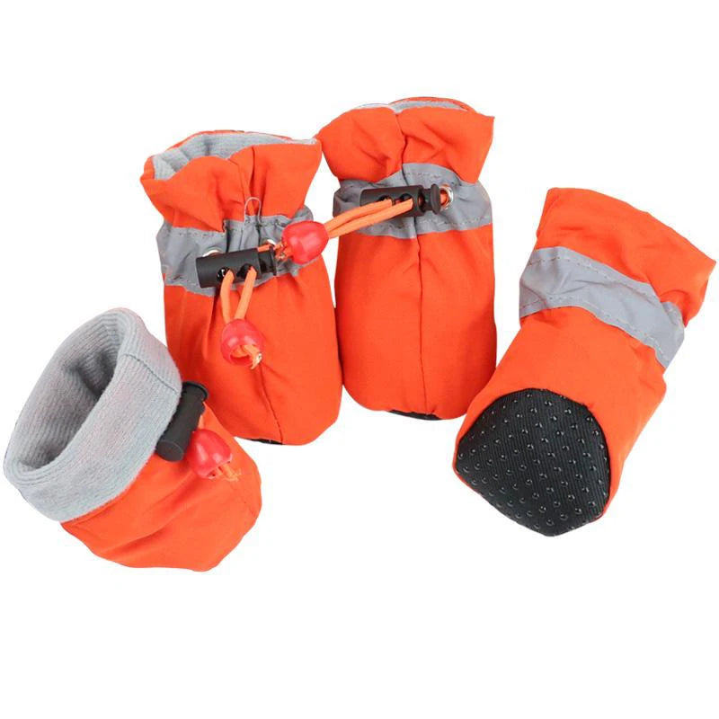 Waterproof Winter Boots for Puppies (4-Pack)