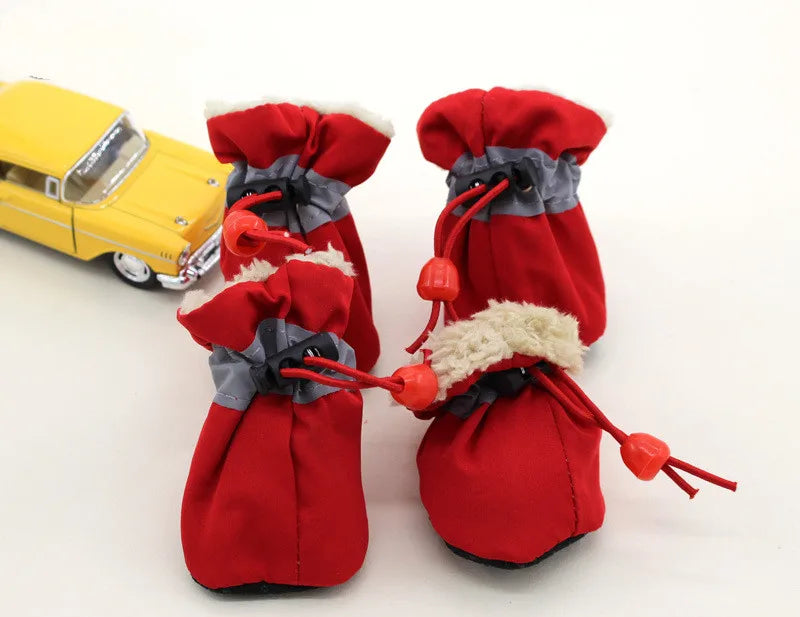 Waterproof Winter Boots for Puppies (4-Pack)
