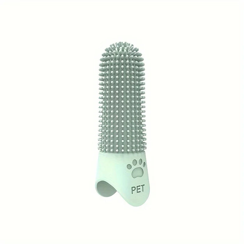 360° Silicone Finger Toothbrush for Dogs & Cats