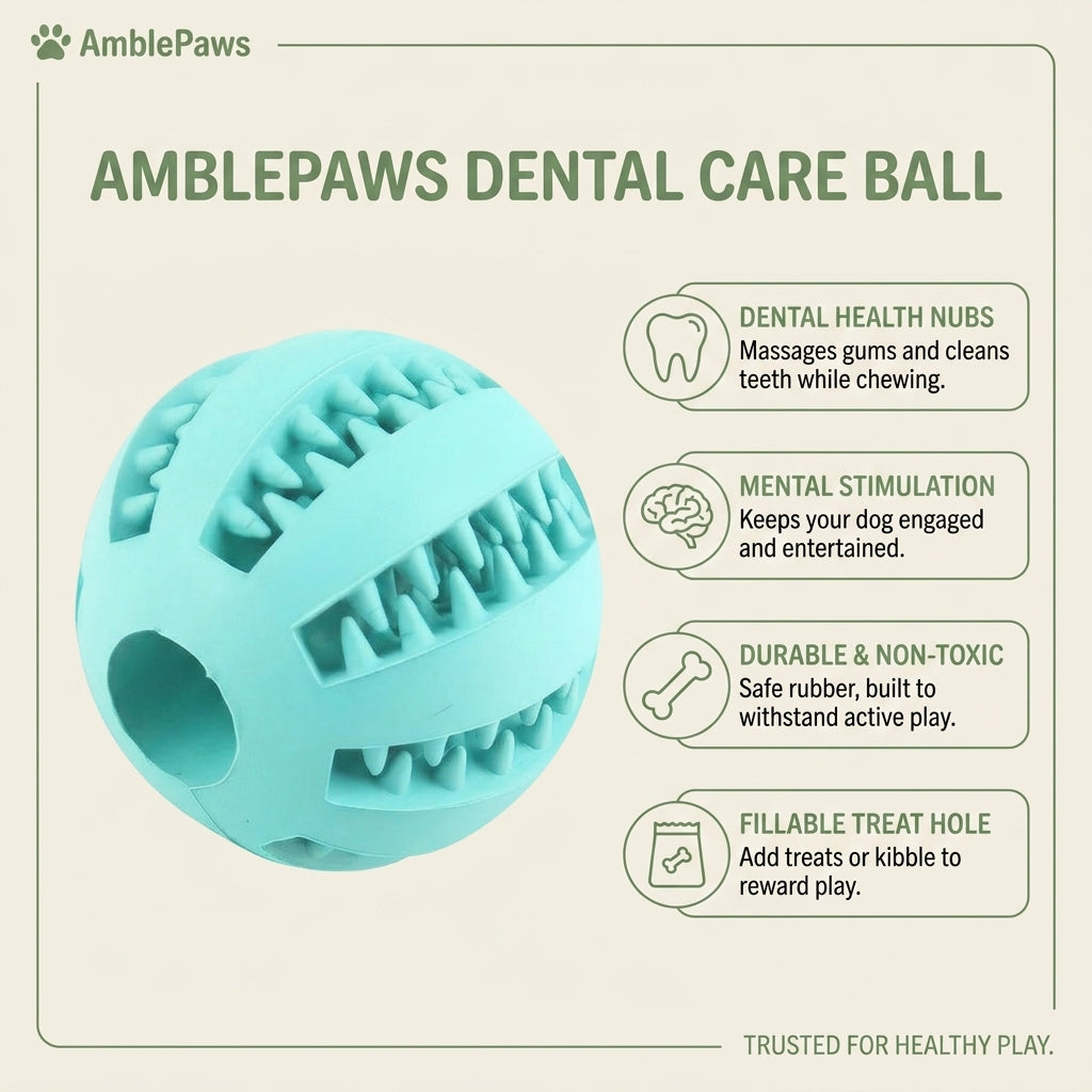 Treat-Dispensing Chew Ball for Dogs & Cats