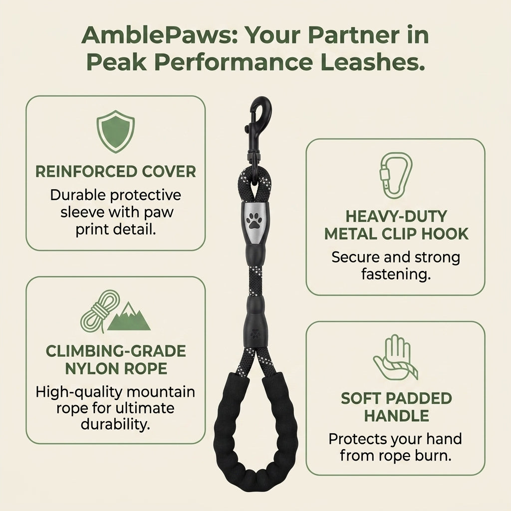 1.5m Reflective Pet Leash with Padded Handle
