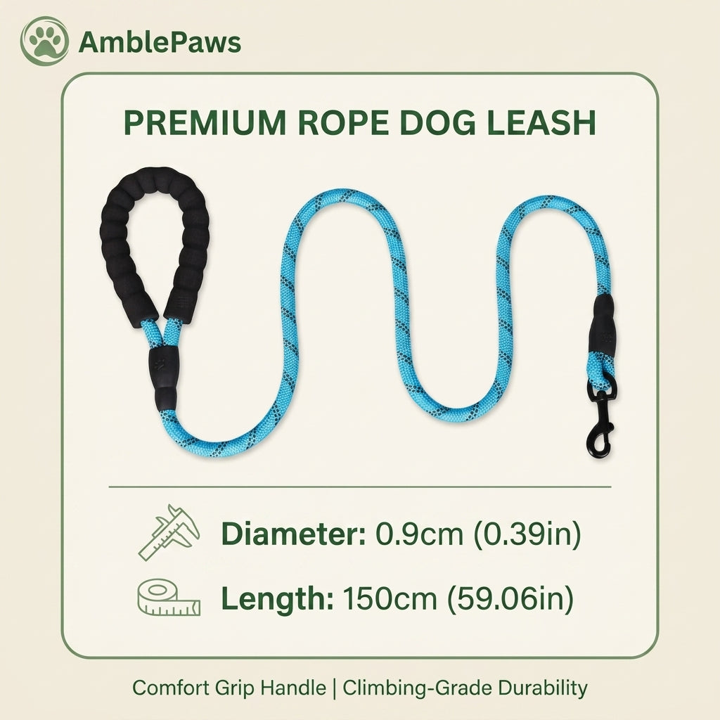 1.5m Reflective Pet Leash with Padded Handle